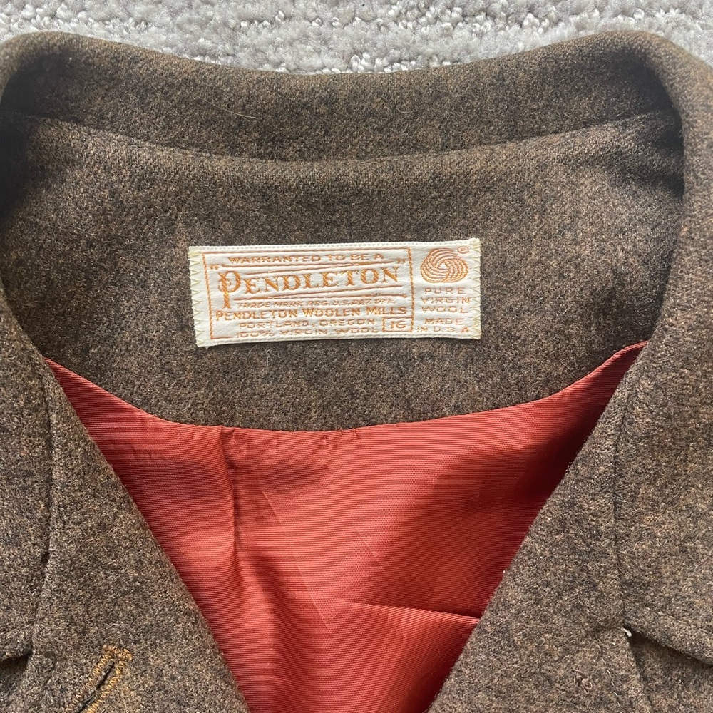 Pendleton Brown Utility Jacket Wool Blend - image 5